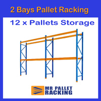 2 BAYS - 12 Pallets Space 2438mm High