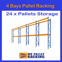 4 BAYS - 24 Pallets Space 3660mm High
