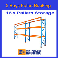 2 BAYS - 16 Pallets Space 4876mm High