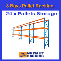 3 BAYS - 24 Pallets Space 4876mm High