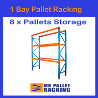 1 BAYS - 8 Pallets Space 6096mm High