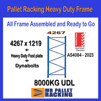 WAREHOUSE SHELVING - 4267mm X 1219mm HIGH FRAME