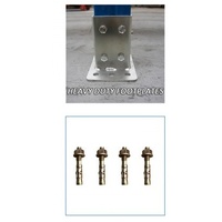 Pallet Racking Galvanised Feet with Galvanised Dynabolts