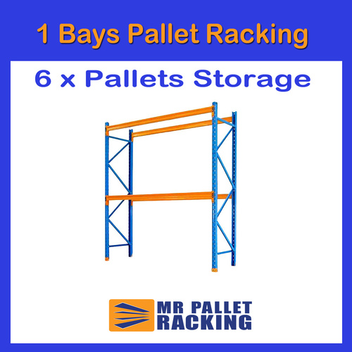  1 BAYS - 6 Pallets Space 2438mm High