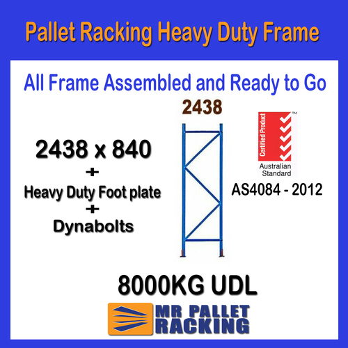 WAREHOUSE SHELVING - 2438mm HIGH FRAME