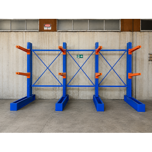 Heavy Duty Cantilever 3 Bay Single Base System – 2400mm High