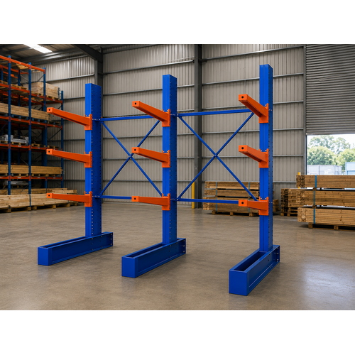 Heavy Duty Cantilever 3 Bay Single Base System 3600mm High
